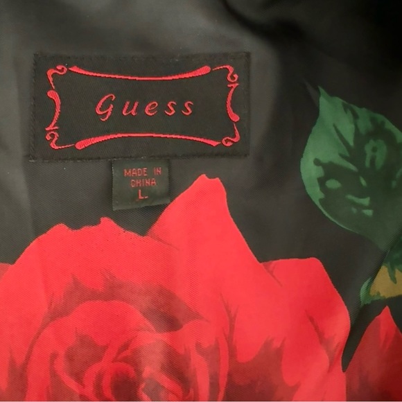 Guess Emma Chamberlain Leather Jacket. Sz L - Picture 10 of 13